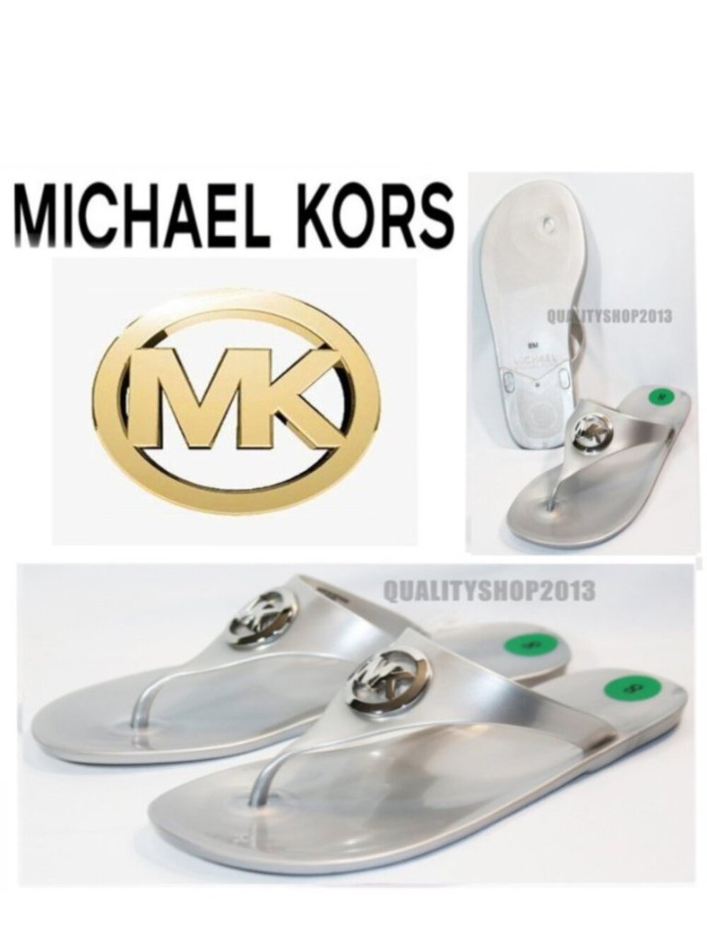 Michael Kors Women's Lillie Jelly Thong Sandals without box